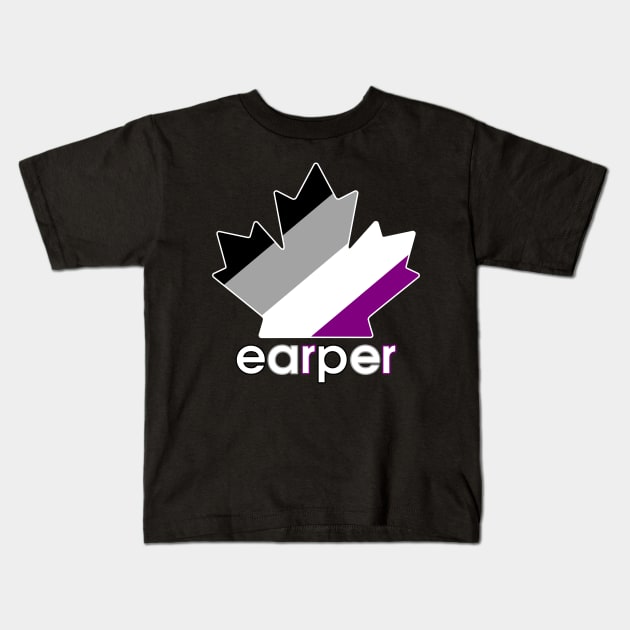 Ace Asexual Earper Pride Maple Leaf - Wynonna Earp Kids T-Shirt by VikingElf